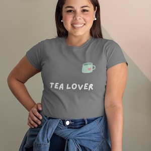 Cute Tea Lover Unisex Heavy Cotton Tee, Perfect Gift for Tea Enthusiasts, Cozy Casual Wear, Tea Party Apparel, Birthday Gift, Relaxing Vibes