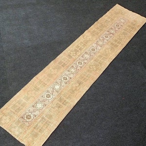 2.32 x 9.94 ft / Turkish Rug / Oushak Rug / Turkish Runner / antique Runner / anatolian Rug / Vintage Runner Long / Runner Rug / Rugs / 223