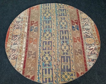 4.75 x 4.75 ft / Oushak Rug / Small Rugs/ Door Mat / Small Pairs Rugs/ Vintage Rug / Turkish Rug / antique rug / Bohemian Rug / Rugs/