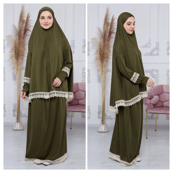 Islamic Prayer Dress / Abaya / Muslim Women Prayer Dress Set / | Etsy