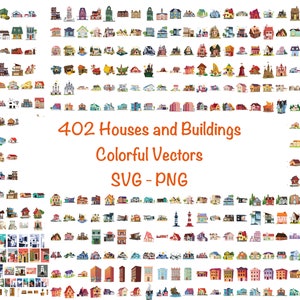 402 Colourful Houses, Buildings, Residence, Duplex