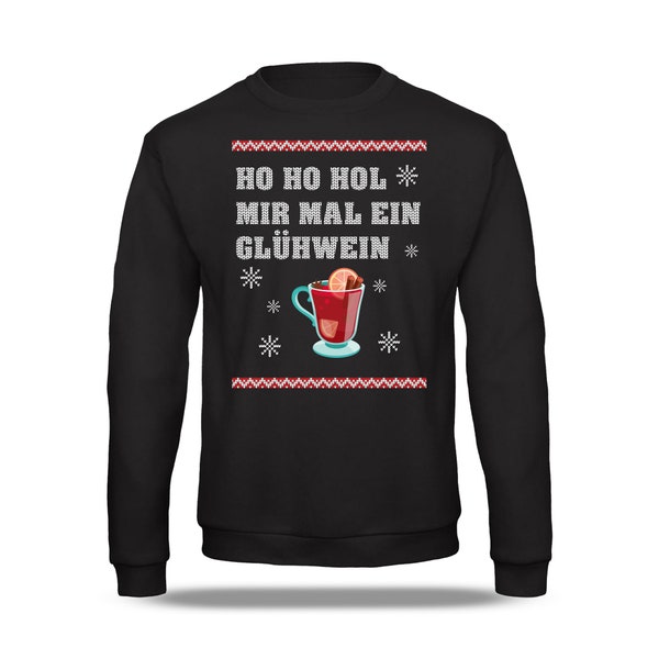 Pull moche - Ho Ho Hol Mir remit le vin chaud - Noël moche