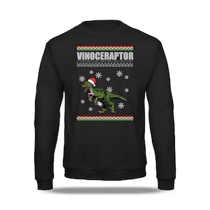 Vinoceraptor - Ugly Sweater - Ugly Christmas