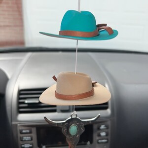 Mini Cowboy Hat Car Charm