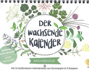 Der wachsende Kalender | Kräuterküche zeitlos | Primoza | Virginia‘s Naturwerk