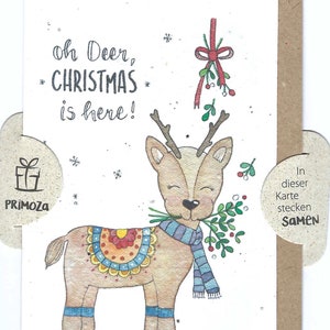 Oh Deer, Chrismas is here | Die wachsende Karte | Primoza | Virginia‘s Naturwerk