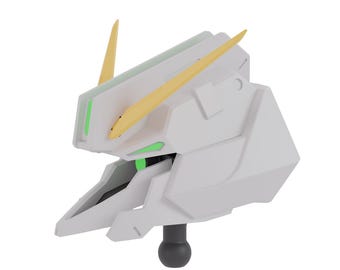 Custom Head for ZW Oracle - 3D-Printed 1/100 Mecha Head
