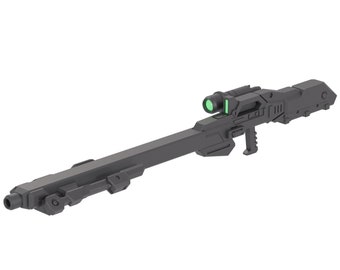 MBR-SN Beam Sniper Rifle - 3D-Printed 1/144 Mecha Weapon