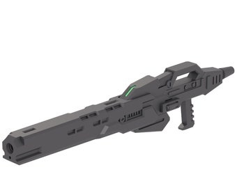 Enhanced Modular Beam Rifle - 3D-Printed 1/144 Mecha Weapon