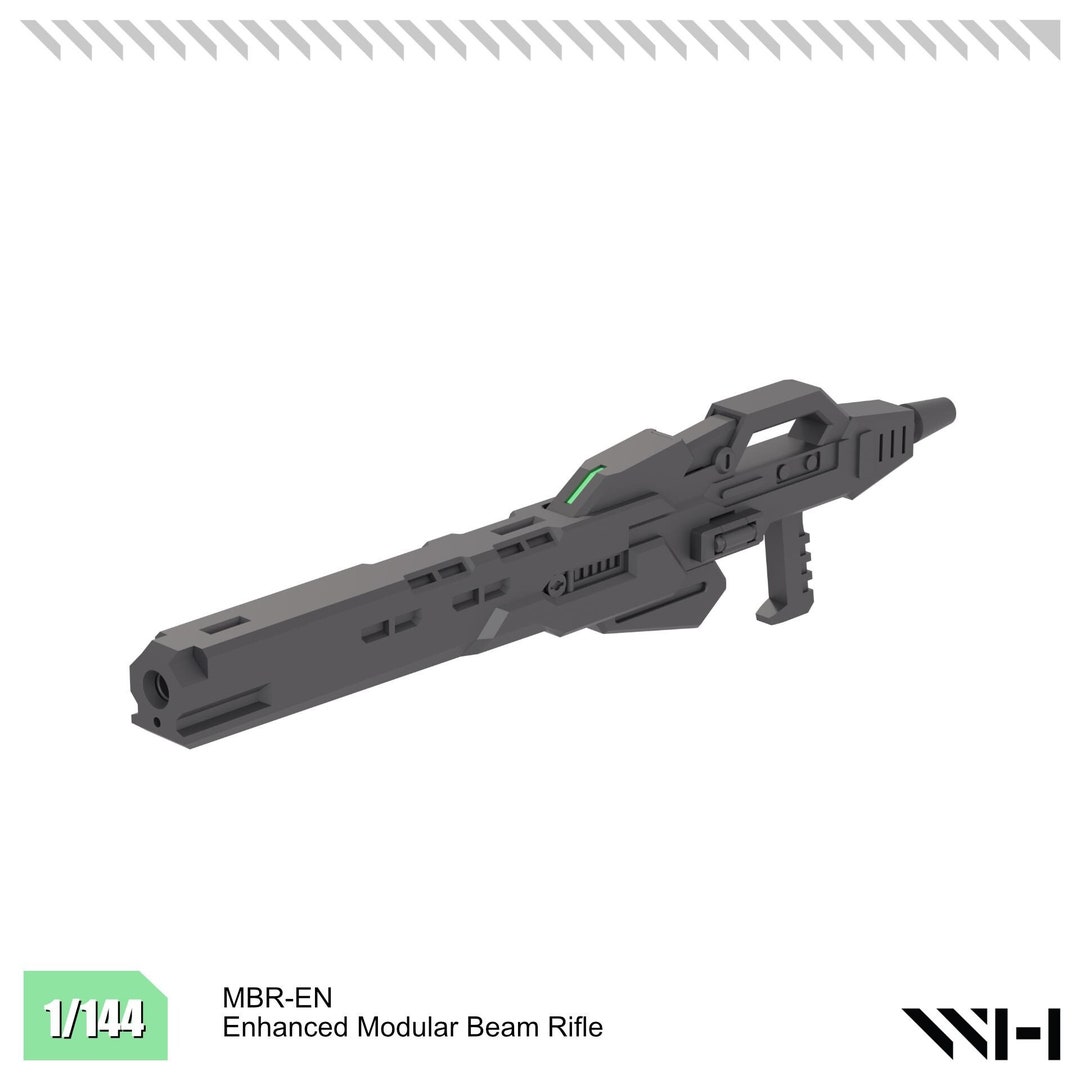 Mecha Rifle Enhanced Modular Beam Rifle - 3d-printed 1/144 Mecha Weapon - Etsy