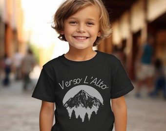Blessed Pier Giorgio Frassati Verso L&#39;Alto &quot;to the Heights&quot; Mountain Youth Shirt, Catholic Saint Quote Children&#39;s Shirt, Catholic Kid&#39;s Tee