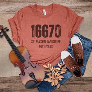 St. Maximilian Kolbe Prison Number Shirt, 16670 Shirt, Saint Maximilian ...