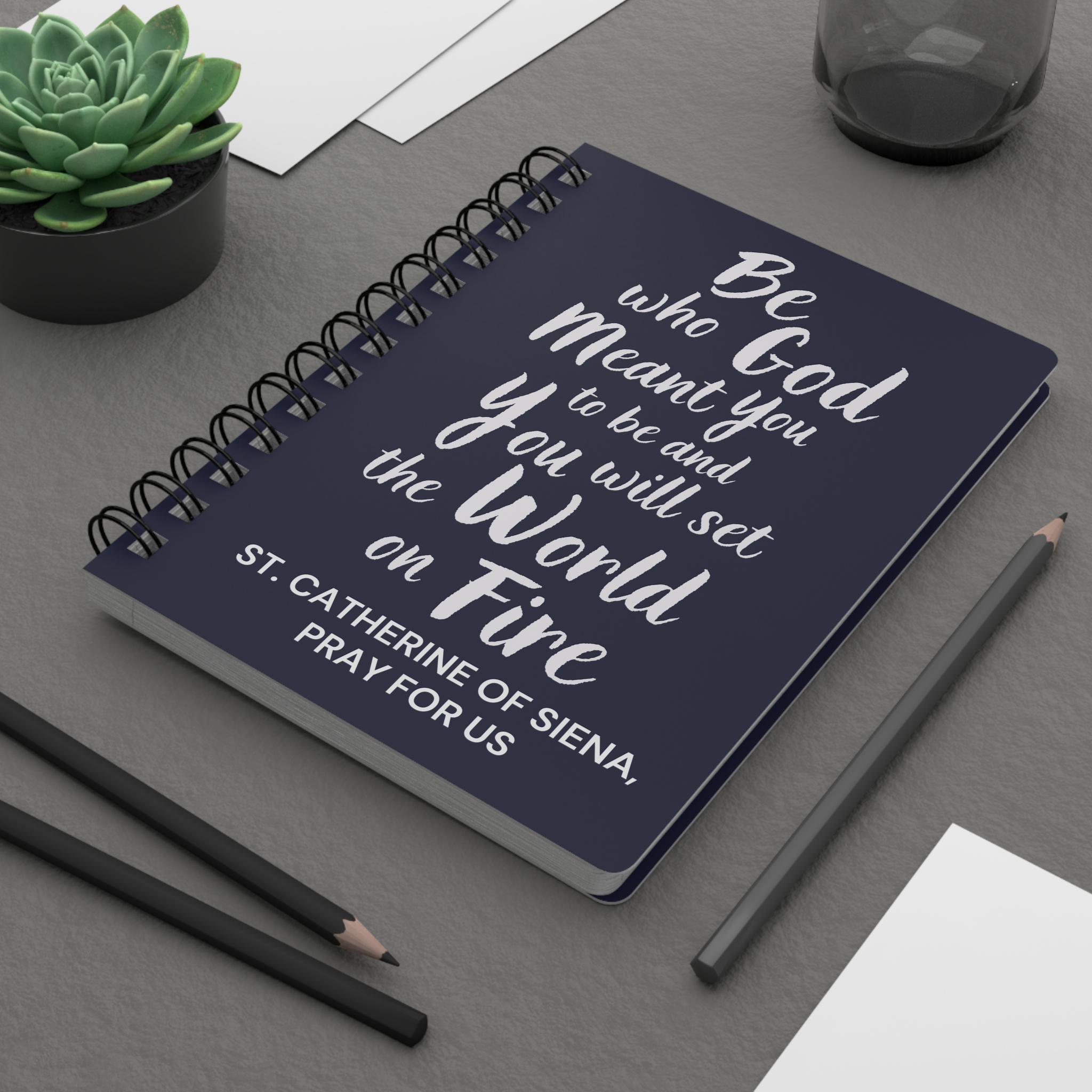 St. Catherine of Siena Quote Spiral Prayer Journal, Inspirational ...