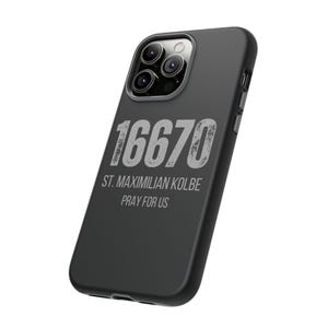 St. Maximilian Kolbe Prison Number 16670 iPhone 15 14 13 12 11 Pro Max ...