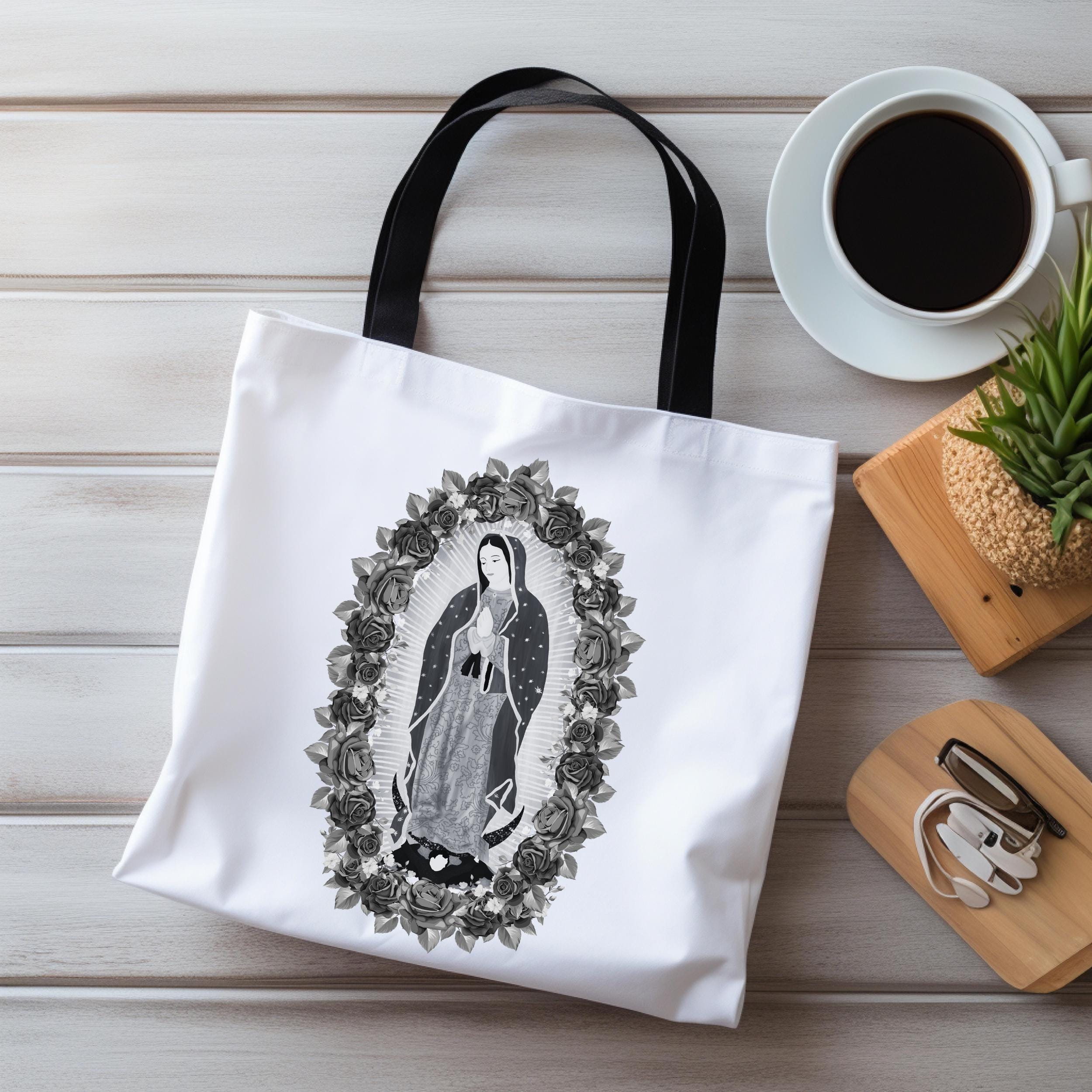 Our Lady of Guadalupe Tote Bag, Virgin Mary Mass Bag, Catholic Saint ...