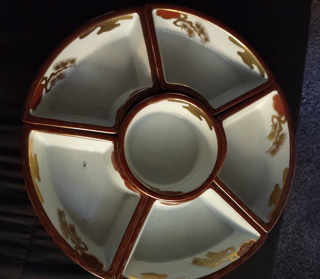 Vintage Japanese Lazy Susan Serving Dishes Etsy