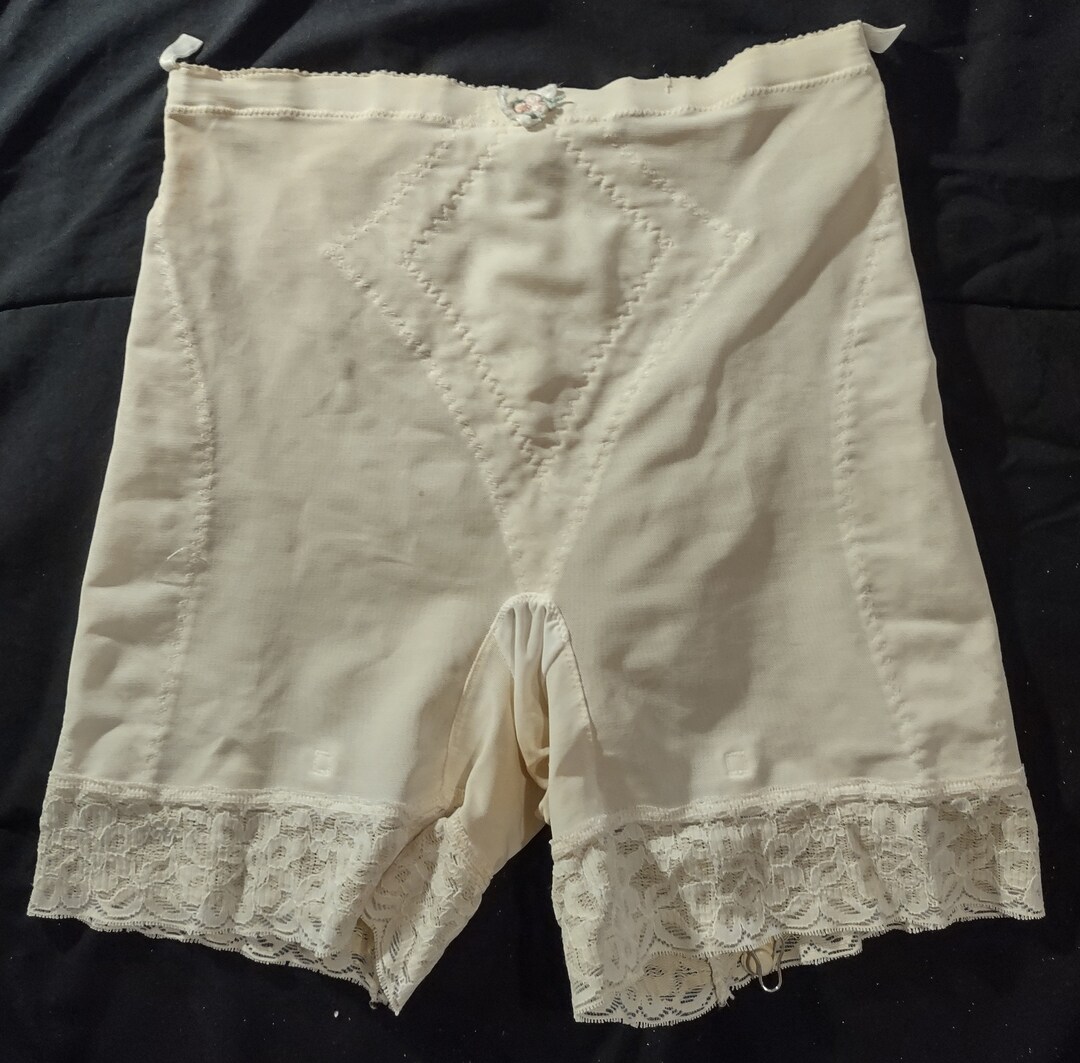 JC Penny Body Shaper Girdle With Garter Clips by Adonna Etsy