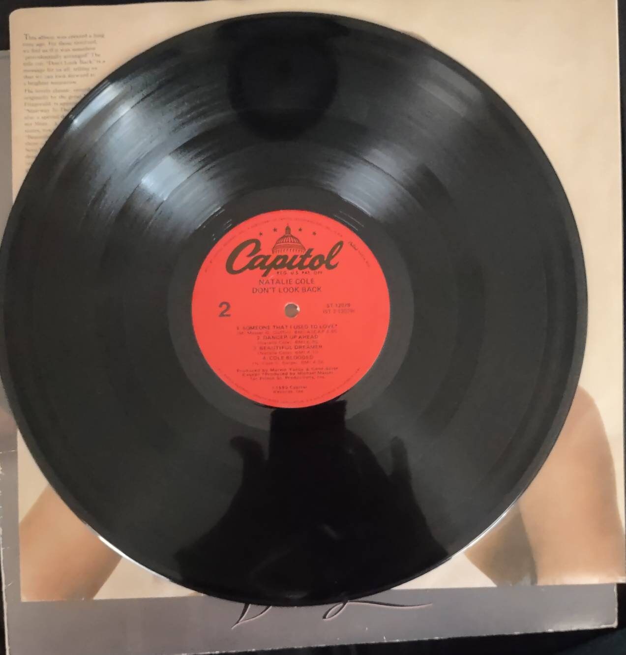 Natalie Cole - Don't Look Back 1980 on Capitol/emi ST-12079