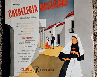 Cavalleria Rusticana Vinyl LP – Metropolitan Opera, Columbia SL 123