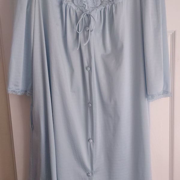 Vintage J C Penny's  Collectables blue nightgown peignoir robe set