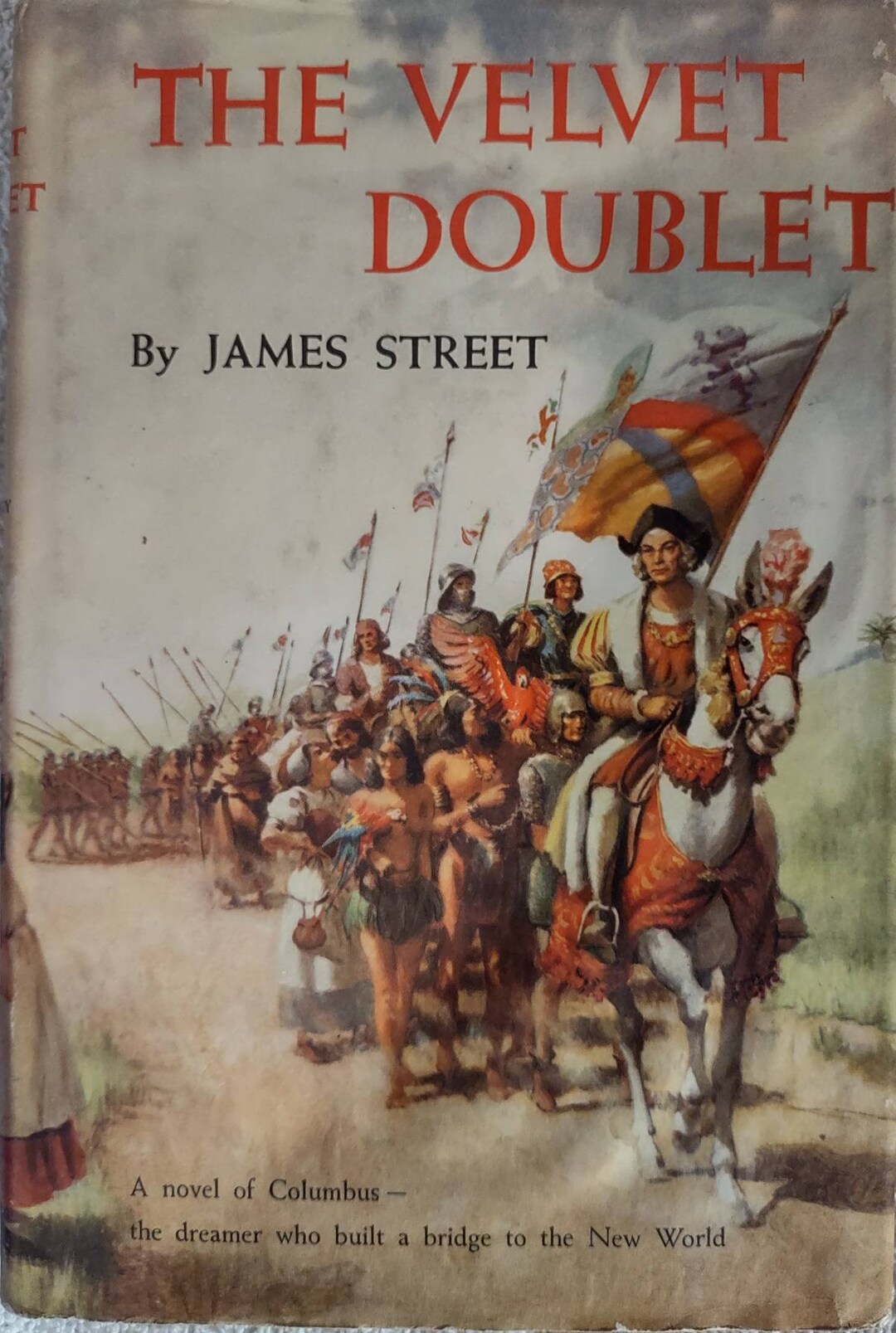 The Velvet Doublet by James Street Copyright 1953 First Edition Card