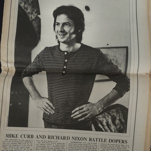 Rolling Stone magazine No. 71 November 26, 1970 Mike Curb article on cover