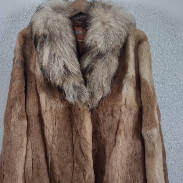 Rabbit Fur Coat Etsy