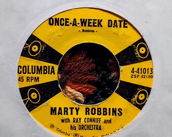 Marty Robbins 45rpm Record, The Story of My Life, 1958 Columbia