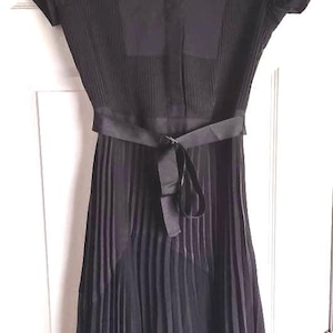 Women's black pleated dress by Vera Wang "Simply Vera"