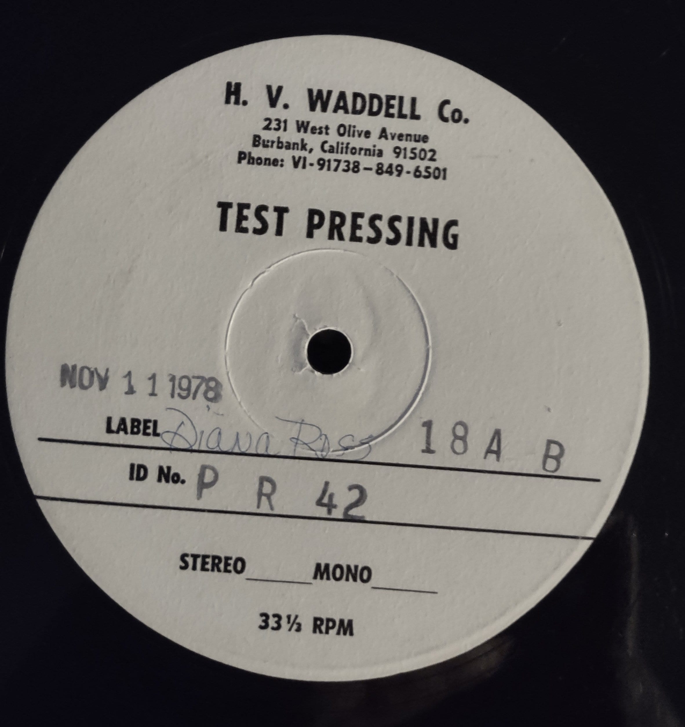 Test Pressing - Etsy