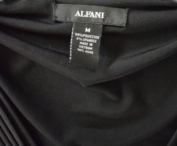 Alfani Black Paisley Dress, Size Medium