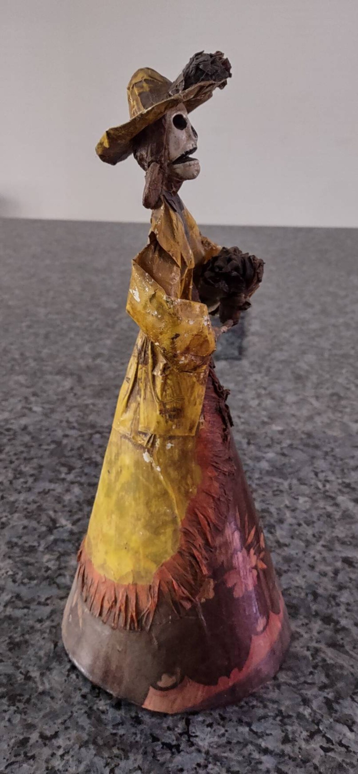 Vintage Mid 1990s Catrina Paper Mache Dia De Los Muertos Doll - Etsy