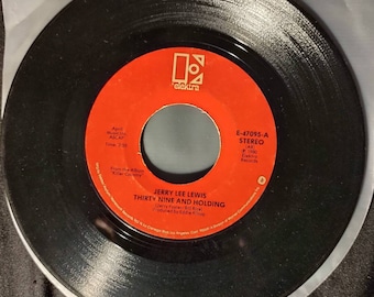 Jerry Lee Lewis  - Thirty Nine And Holding 1982 on a 45 rpm record Elektra E-47095