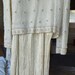 Ensemble Soirée Papell Boutique - Haut En Soie Perlé Et Jupe - Couleur Marine Et Argent - Taille 8 - Occasion Excellent état