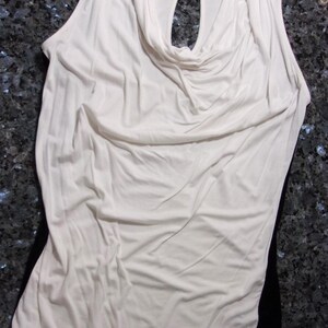 Ladies black and white tank top from Bisou Bisou by Michele Bohbot