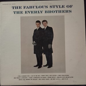 The Everly Brothers - The Fabulous Style Of - 1962 on Cadence CLP 3040