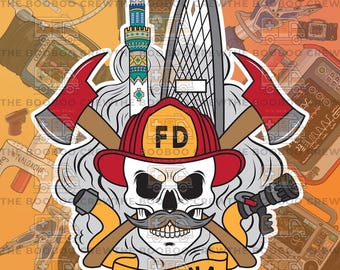 Tijuana FD | Water Bottle Stickers | Paramedic, First Responder, FireFighter, RT | Rescue | Extrication
