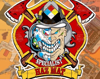 HazMat Technician Sticker | Water Bottle Stickers | Paramedic, First Responder, FireFighter, RT | Rescue | Extrication