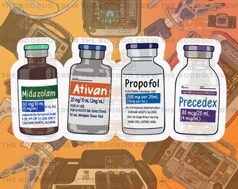 Sedation | Water Bottle Stickers | Paramedic, First Responder, RT | Rescue | Anesthesiology | Doctor |