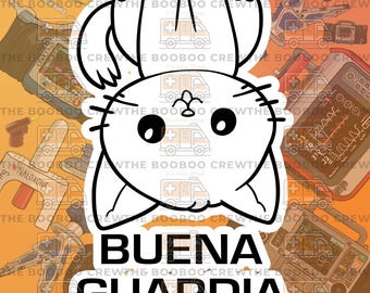 Buena Guardia | Water Bottle Stickers | Paramedic, First Responder, RT | Rescue | Doctor | | Emergency