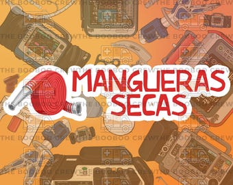 Mangueras Secas Sticker | Water Bottle Stickers | Paramedic, First Responder, FireFighter, RT | Rescue | Extrication