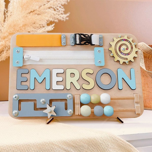 presents 90 year old lady Kindlytoys | Personalized Baby Gift Busy Board Name Puzzle For Toddlers, Kids, Wooden Montessori Toys, Birthday Gift, Fidget Toys Puzzle