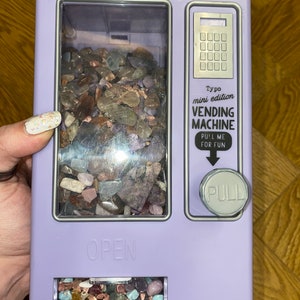 Crystal chip vending machine RARE , lucky dip (Mini vending machine NOT INCLUDED)