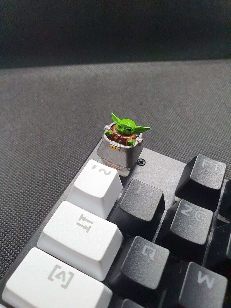 Artisan Custom Keycaps Keyboard Baby YODA Star Wars Mechanical Switches Etsy