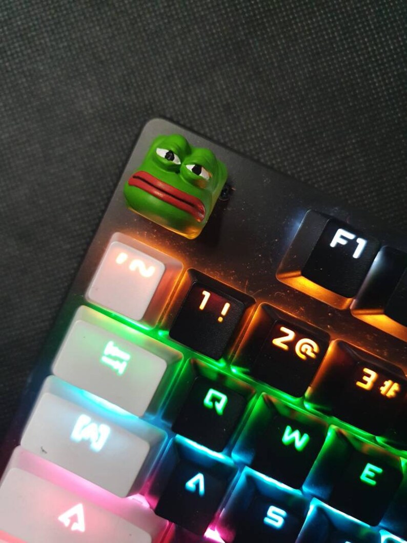 Artisan Custom Keycaps Keyboard PEPE the FROG Mechanical Etsy