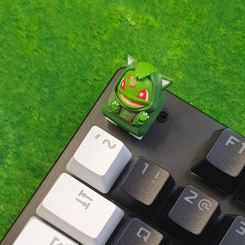 Artisan Custom Keycaps Keyboard Bulbasaur Pokemon Mechanical Etsy