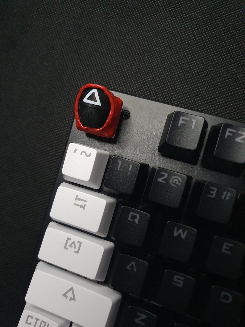 Artisan Custom Keycaps Keyboard Squid Game Masked Guards - Etsy