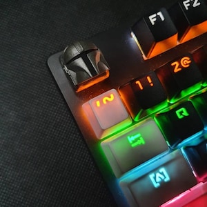 Klawiatura Artisan Custom Keycaps The Mandalorian Star Wars Jedi Przełączniki mechaniczne