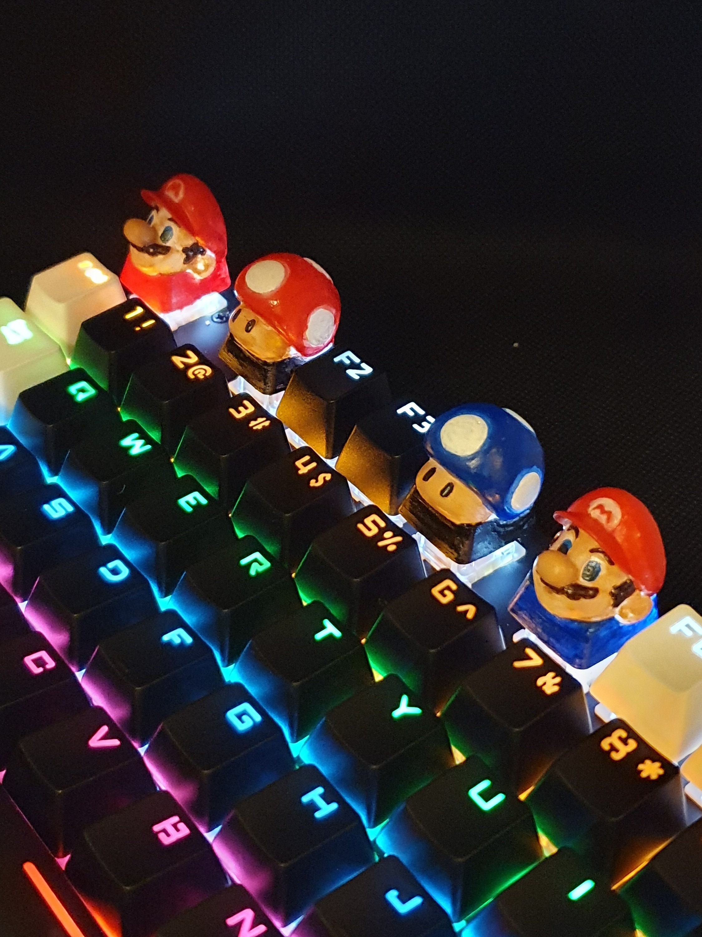 Artisan Custom Keycaps Keyboard Super Mario Nintendo Mush Room - Etsy