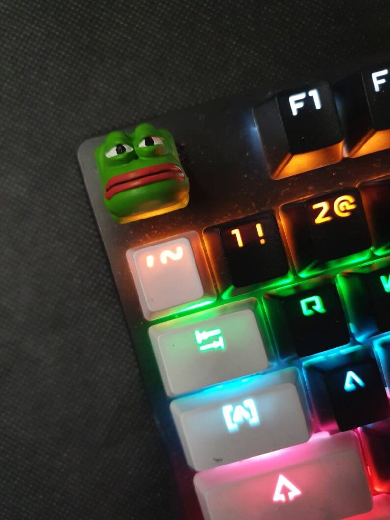 Artisan Custom Keycaps Keyboard PEPE the FROG Mechanical Etsy